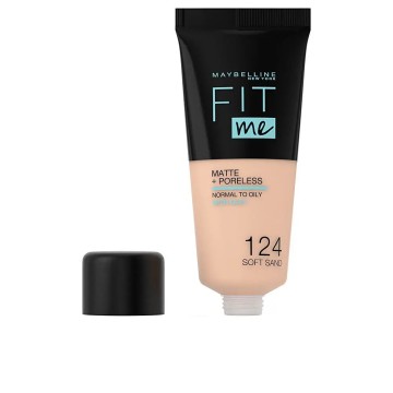Maybelline Fit Me Matte & Poreless 124 Soft Sand 30 ml Tube Liquide