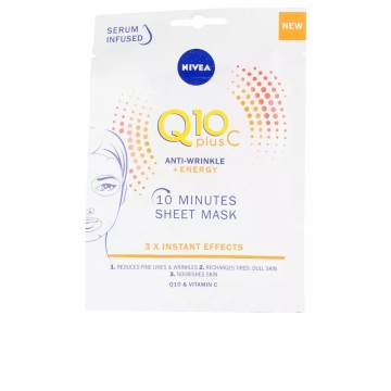 Q10+ VITAMINA C anti-arrugas+énergisante masque facial