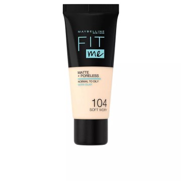 Maybelline Fit Me Matte & Poreless 104 Soft Ivory 30 ml Bouteille Liquide