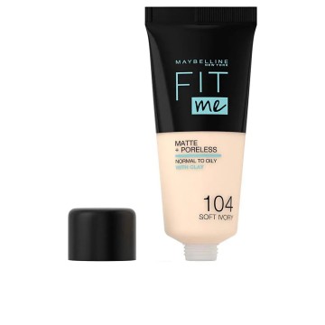 Maybelline Fit Me Matte & Poreless 104 Soft Ivory 30 ml Bouteille Liquide