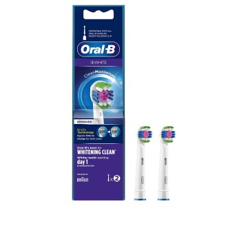 Oral-B 3D White Brossette Avec Technologie CleanMaximiser, Lot De 2