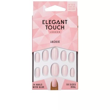 POLISHED COLOUR 24 nails with glue oval jackie