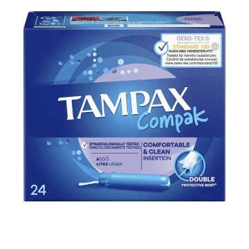 TAMPAX COMPAK tampón lites 24 u