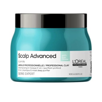 SCALP ADVANCED shampooing & masque 2-en-1 anti-gras purifiant profond argile 500 ml