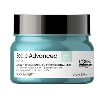 SCALP ADVANCED shampoing et masque 2 en 1 argile purifiante en profondeur 250 ml