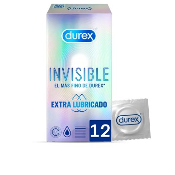 Préservatifs extra lubrifiés INVISIBLES 12 u